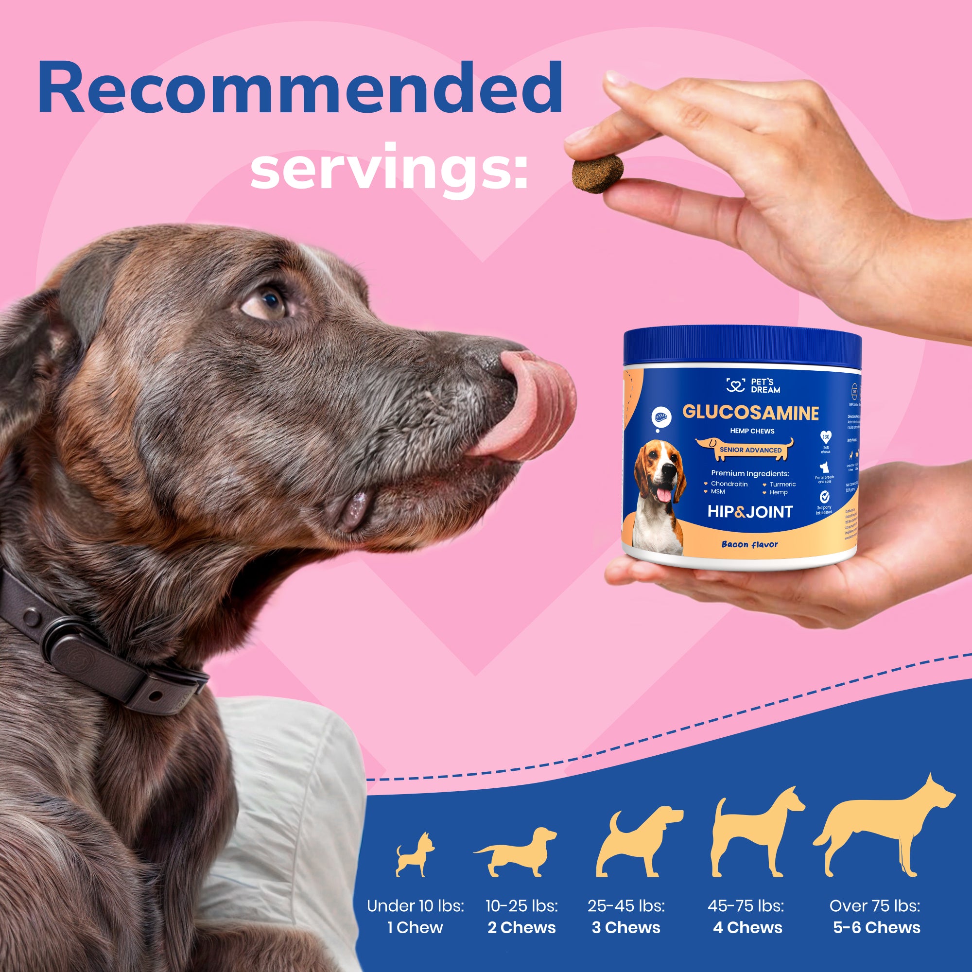 Hip and Joint Glucosamine for Dogs