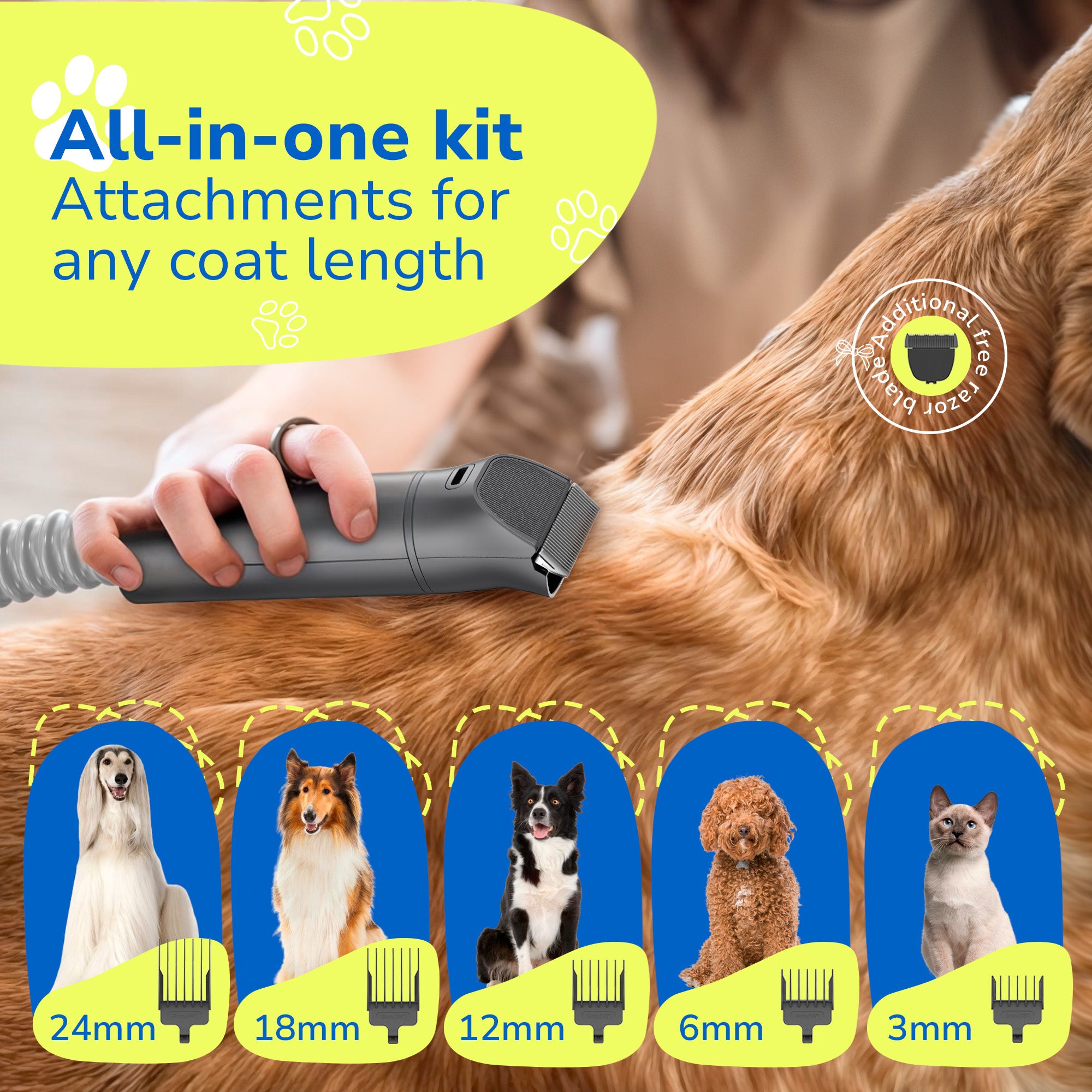 Dog Grooming Vacuum Kit